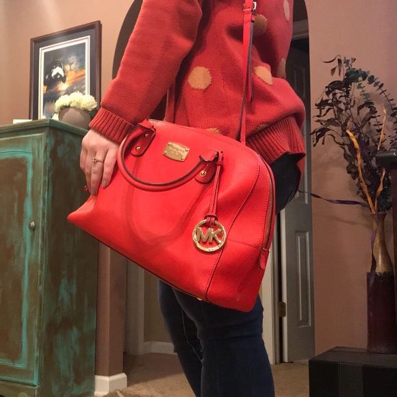 Michael Kors Handbags - Michael Kors Saffiano Leather Large Satchel